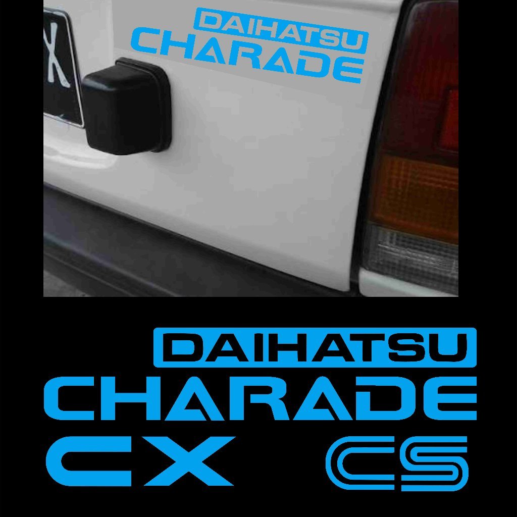 CUTTING STIKER DAIHATSU CHARADE CX CS BAGASI BELAKANG