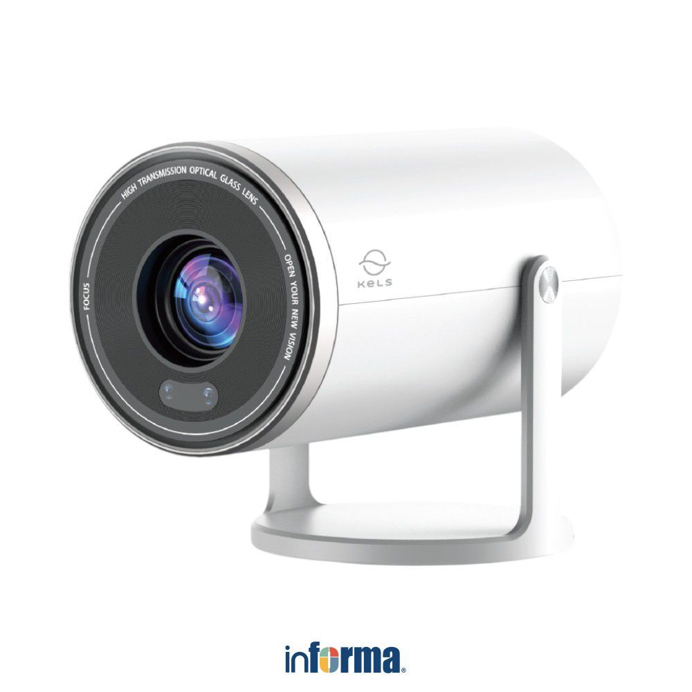Informa Kels Ronan Smart Home Proyektor - Putih Alat Proyeksi Projektor Infokus Lcd Projector Proyek