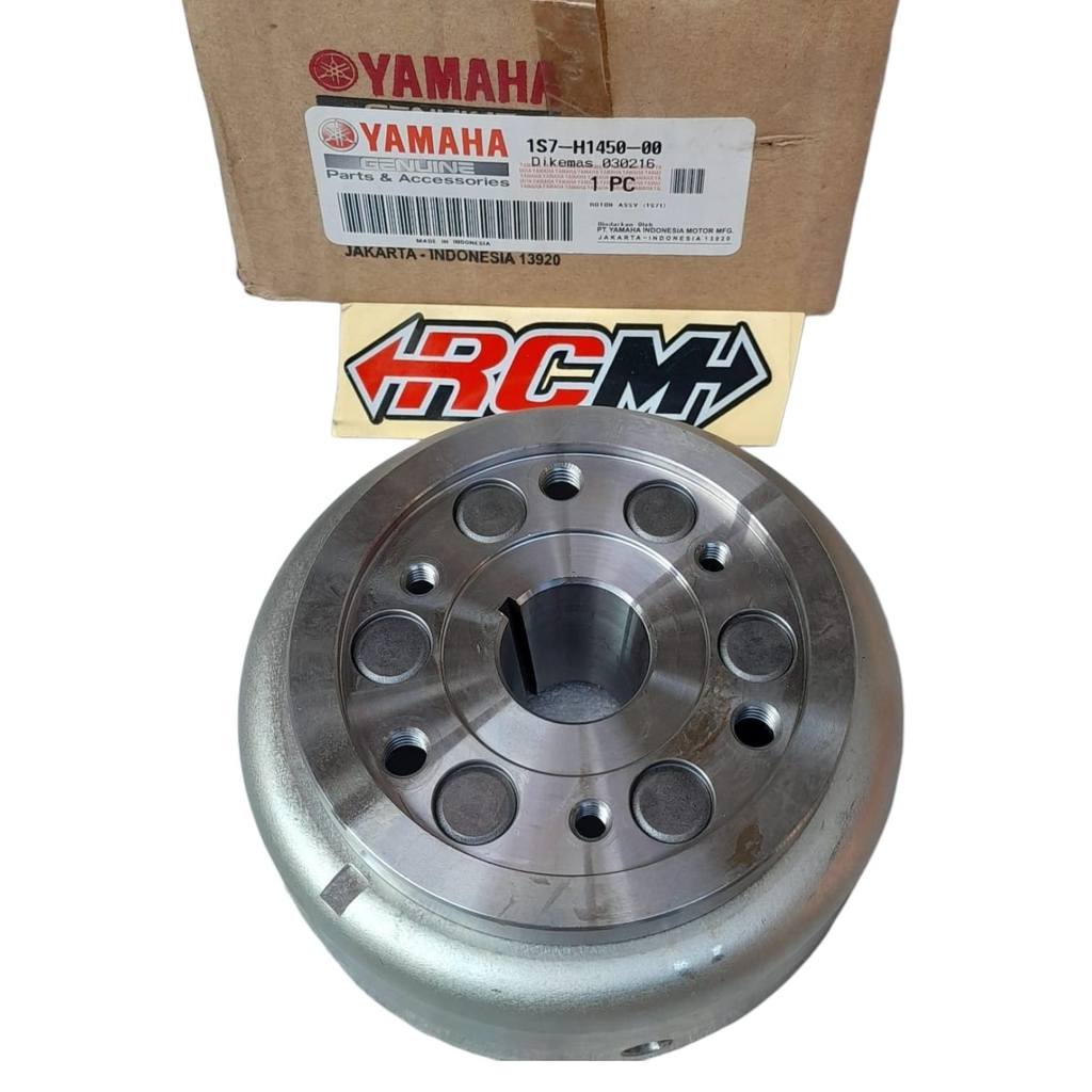 1S7-H1450-00 ROTOR ASSY MAGNET MAGNIT FLYWHEEL MAGNET RUMAH SPUL SPOOL ROTOR MAGNET ASSY JUPITER MX 