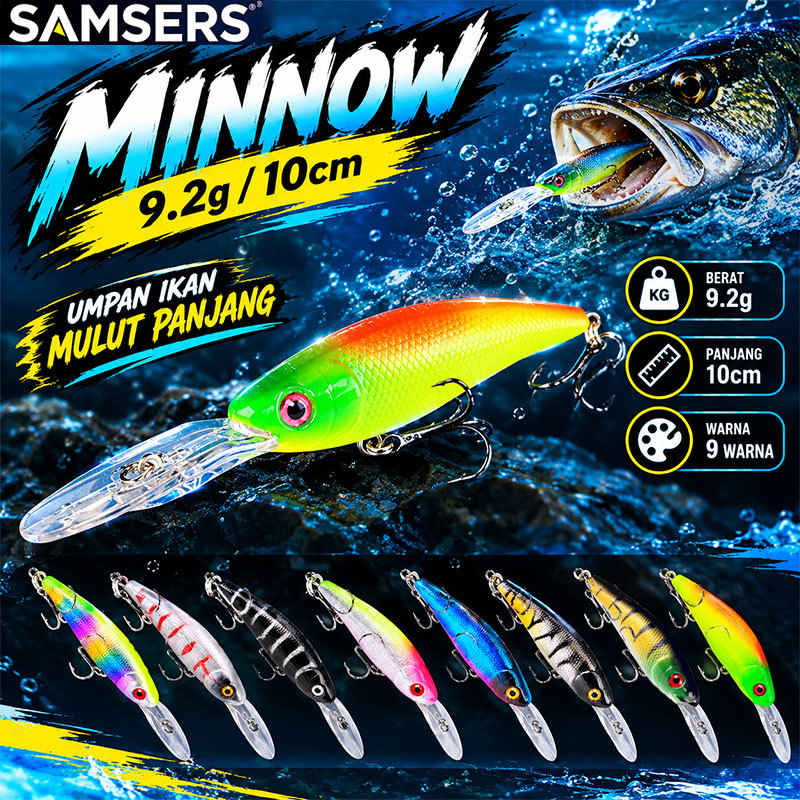 Umpan Pancing Minnow Ralita Andeman Lure Pancing Sinking Tenggelam 9.2 Gram 10 Cm Umpan Minnow Marki