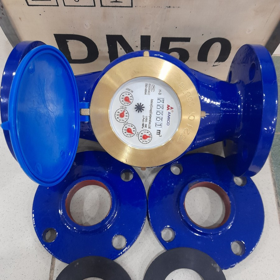 Flow Meter Amico 2 Inch Water Meter DN50 Meteran Air