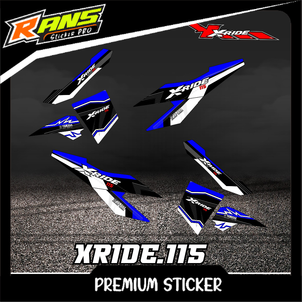 Striping Sticker New Xride 115 Variasi Sticker Yamaha Xride 115 Code H05