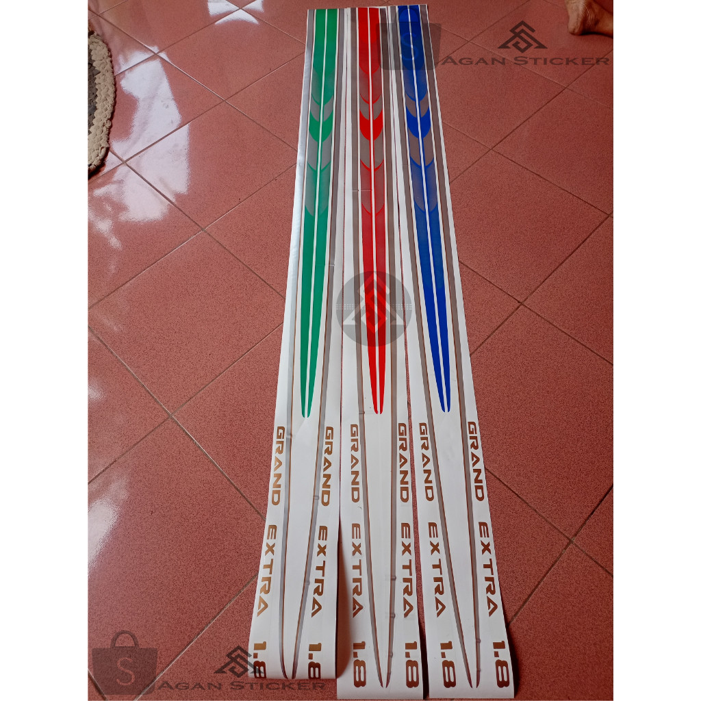 Stiker kijang grand extra 1.8 Sticker stripping Lis body mobil kijang lama grand extra 1.8