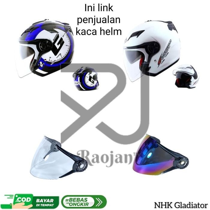 Kaca helm NHK Gladiator Visor helm NHK Gladiator