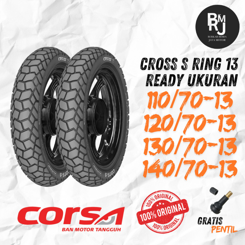 Ban Corsa Nmax Ring 13 110/70 120/70 130/70 140/70 Corsa Cross S Tubeless Yamaha Nmax