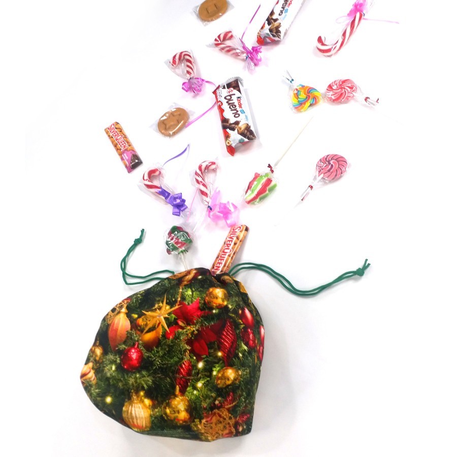 Best Quality~[Trend] Pouch Serut Pohon Natal Christmas Wreath bungkus Hampers Gift Natalan