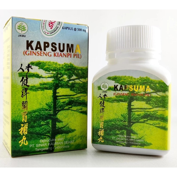 KIANPI NO 1. KAPSUMA GINSENG PIL/ PENGGEMUK BADAN