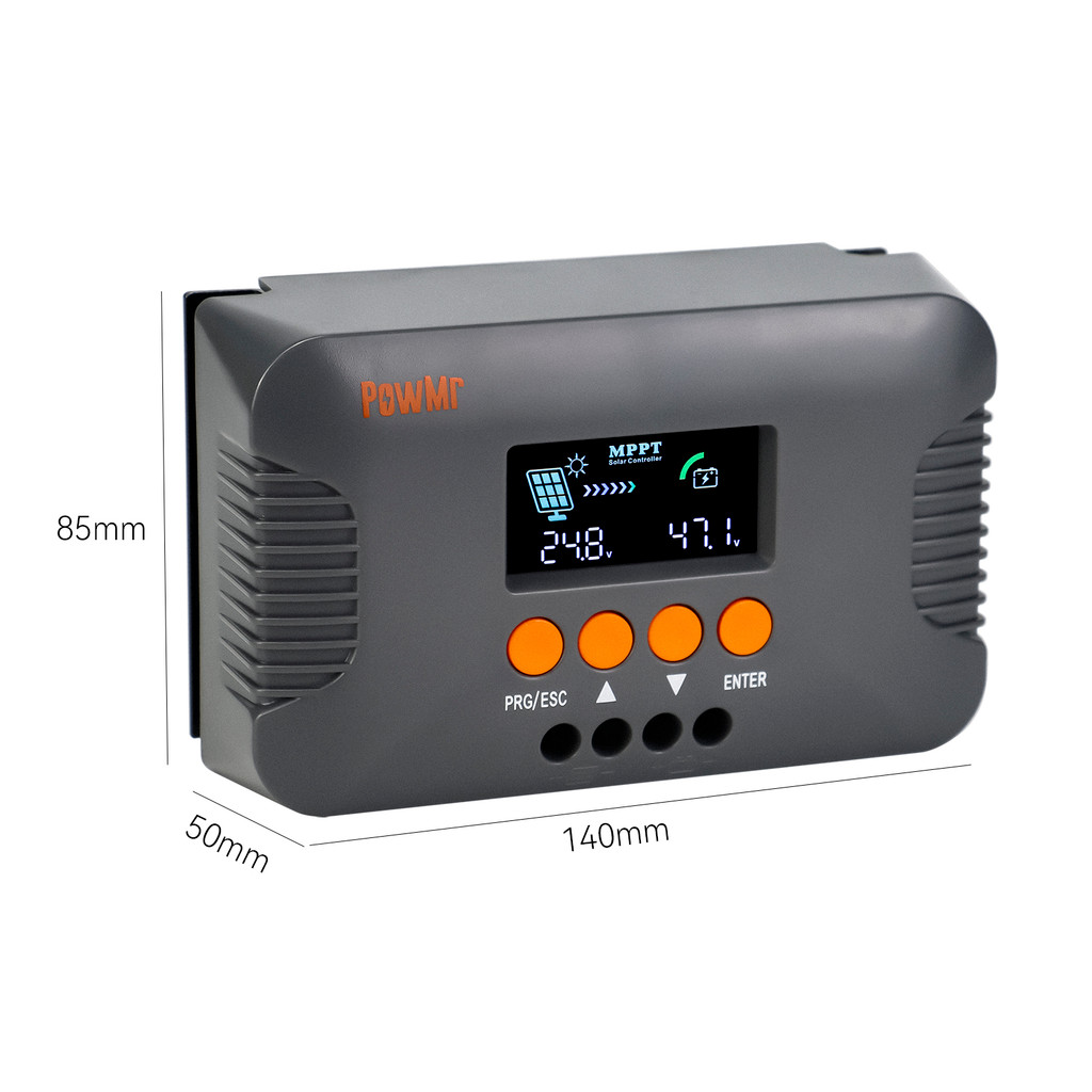 PowMr Boost Voltage MPPT Solar Charge Controller for 24V 36V 48V 60V 72V DC Voltage Step Up