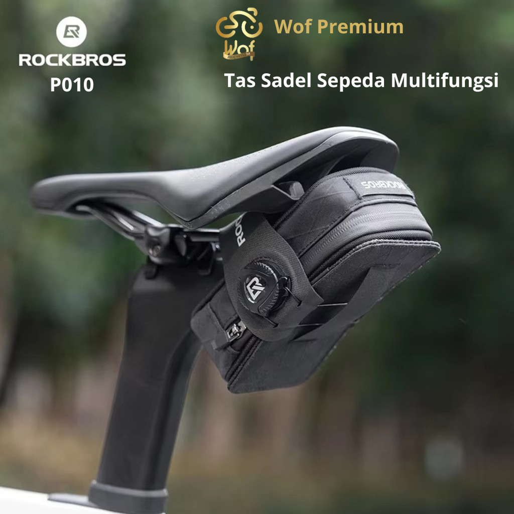 Promo Rockbros P010 Tas Sadel Belakang Sepeda Gunung Balap Multifungsi Portabel Dengan Pengunci