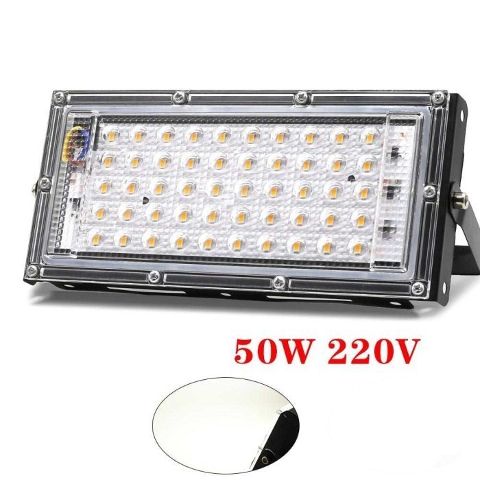 LAMPU SOROT TAMAN LAPANGAN VOLI BADMINTON FLOOD LIGHT 4500 LUMENS 50W