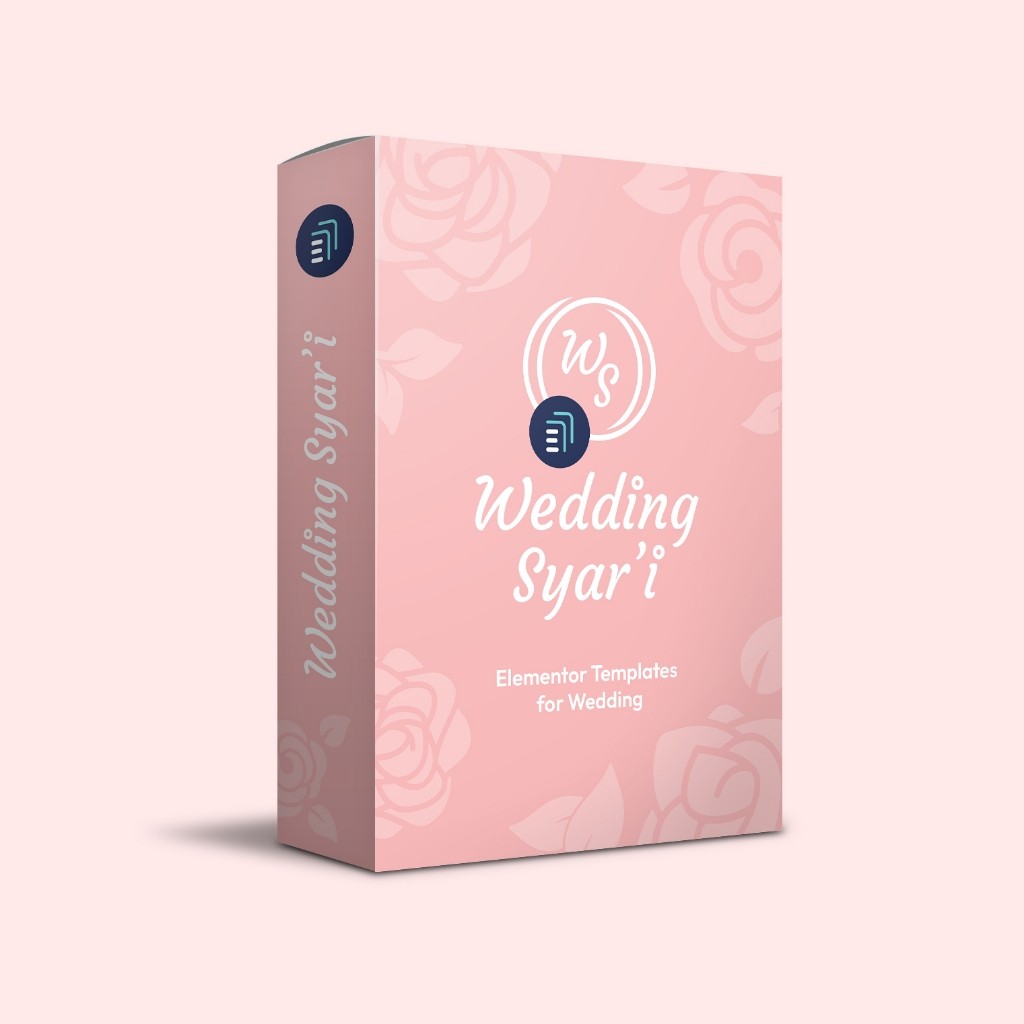 Template JSON Wedding Syar'i Elemenpress Undangan Website Tanpa Foto Faceless Invitation Web WordPre