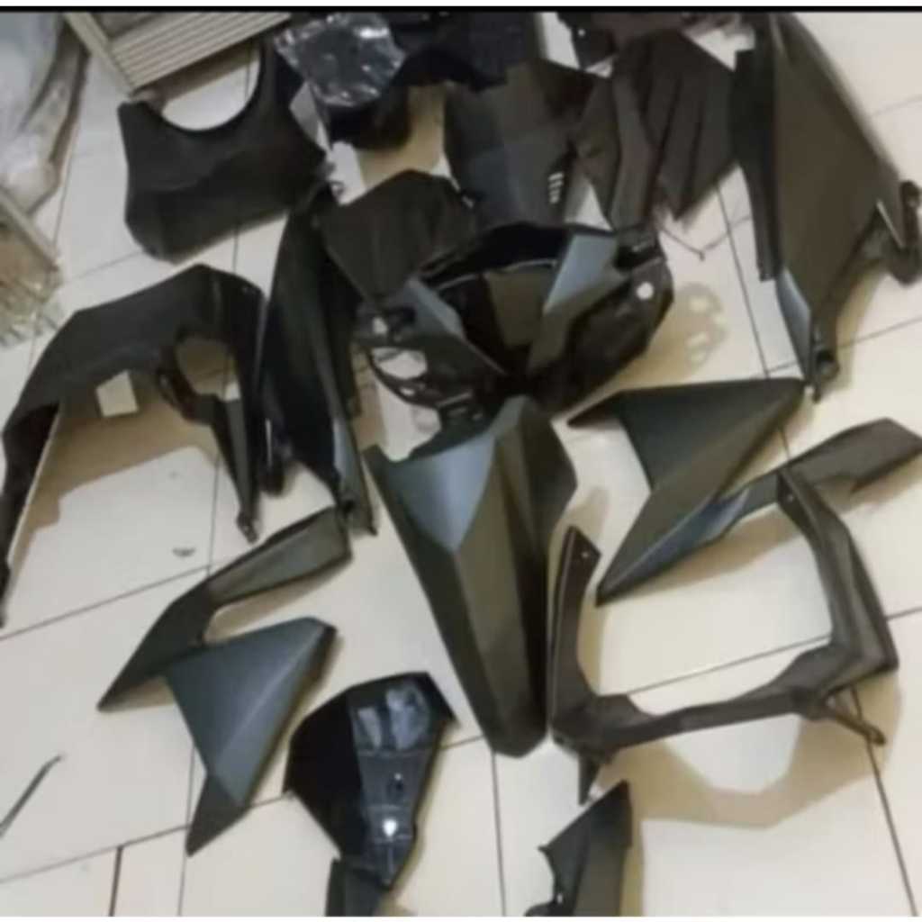 Complete Set Body VARIO 150 2018-2022 HITAM DOFF. Body Komplit Halus Kasar Vario 150 18 Hitam Doff. 