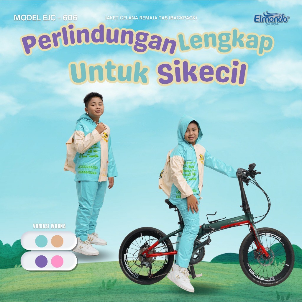 JAS HUJAN SETELAN ANAK REMAJA ELMONDO - 606