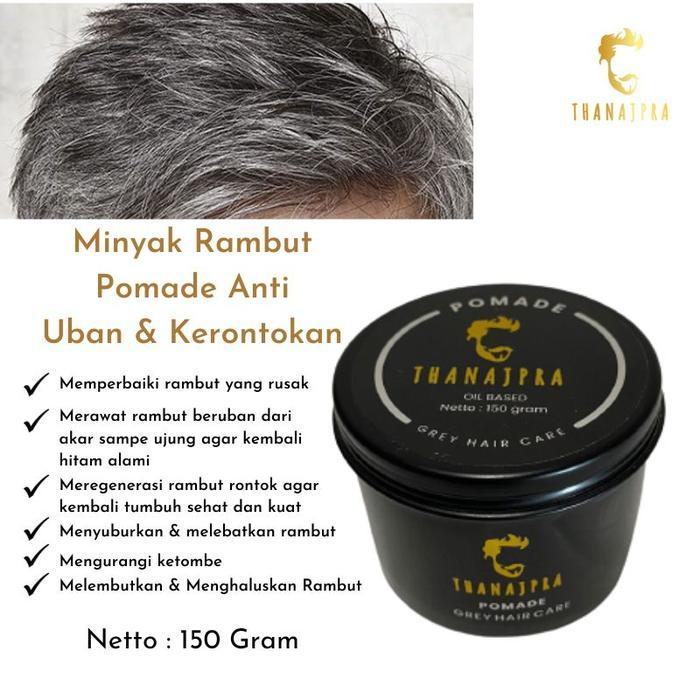 PROMO  Minyak Rambut Herbal Pomade Penghitam dan Penghilang Uban Rambut