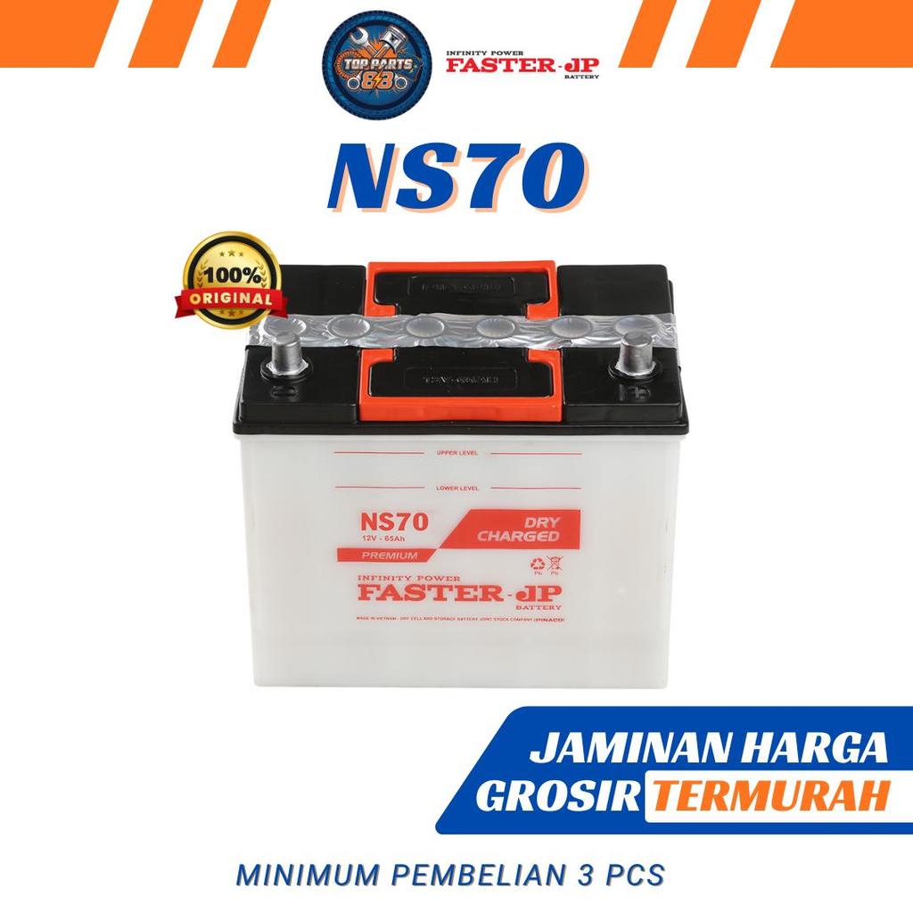 Faster JP Aki Mobil NS70 12V 65Ah Aki Basah