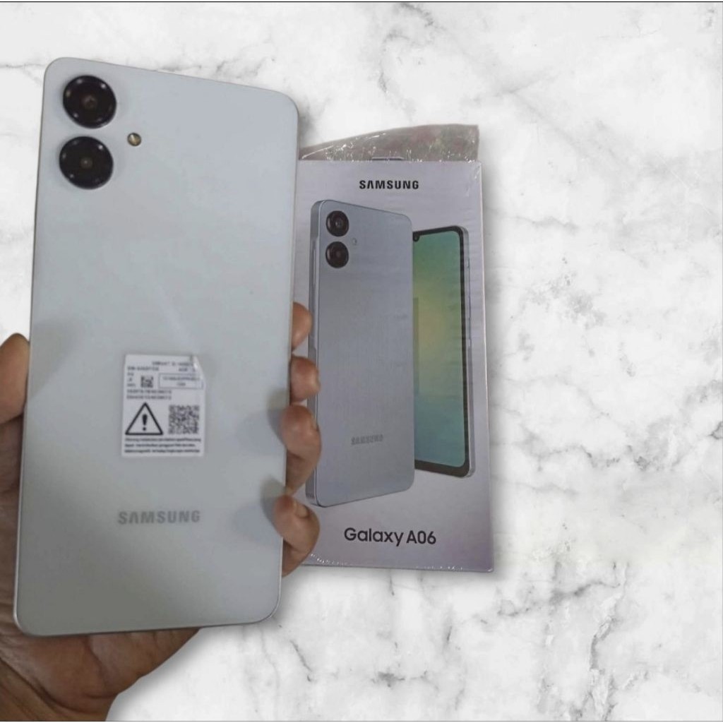 Samsung a06 versi ram 6 128gb dan ram 4 64gb hp second lengkap original siap pakai ya