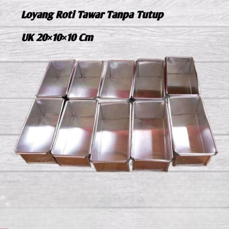 Loyang Roti Tawar Polos UK 20x10x10 | 20x11x11 | 20x12x12 Bahan Almunium Murah