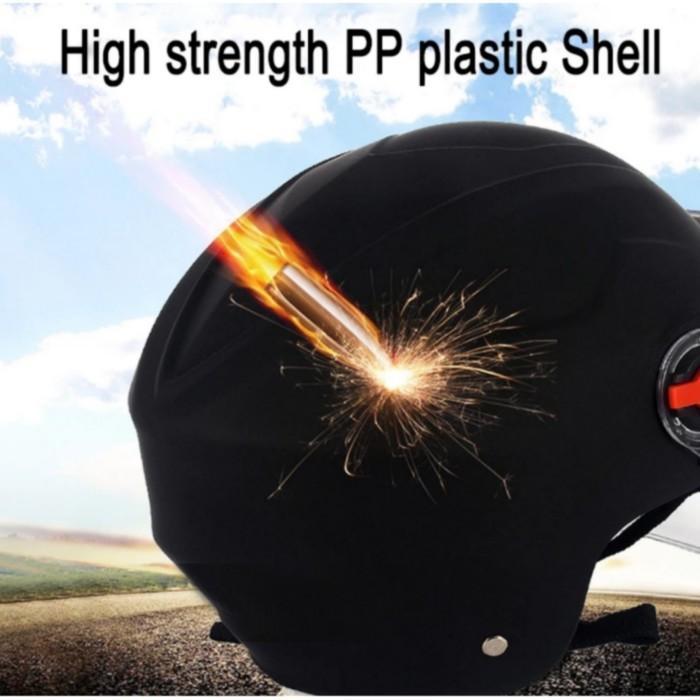 goplus helm sepeda motor skuter listrik elektrik Scoopy half face open