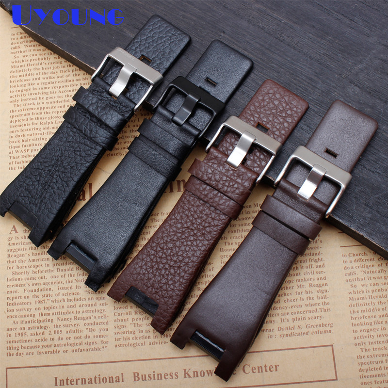 Genuine leather watch strap for esel DZ1216 DZ1273 DZ4246 DZ4247DZ287 watch bracelet mens watchband 
