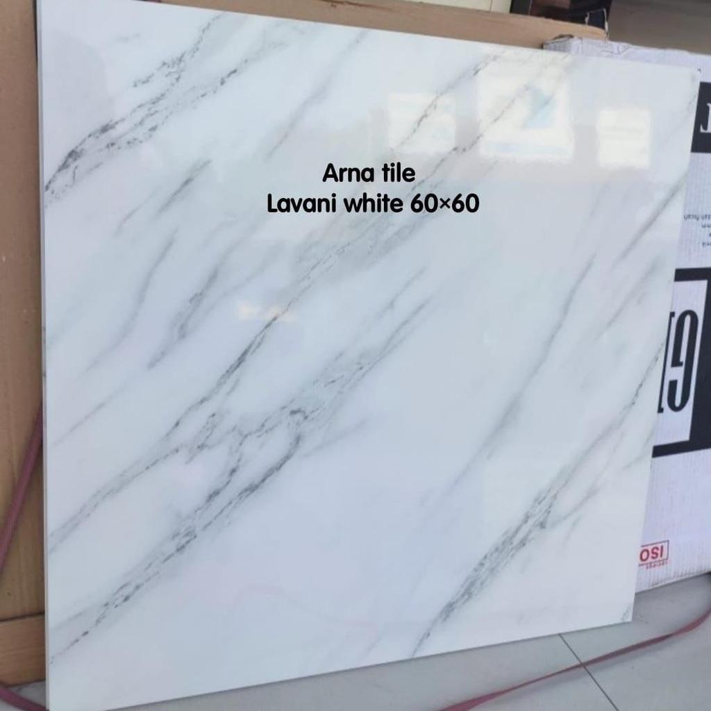 granit arna lavani white 60x60 Glezed polis