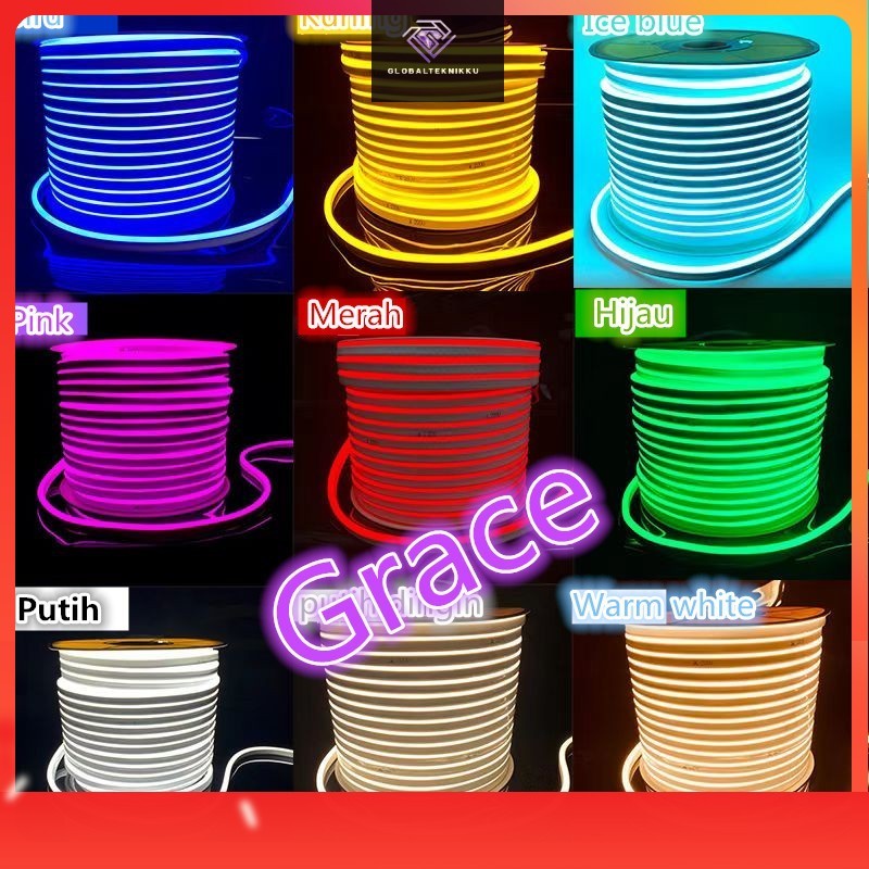 Lampu LED Neon Flex 220V / Lampu LED Neon Flex 50M-100M Flexibel Flexy 220V