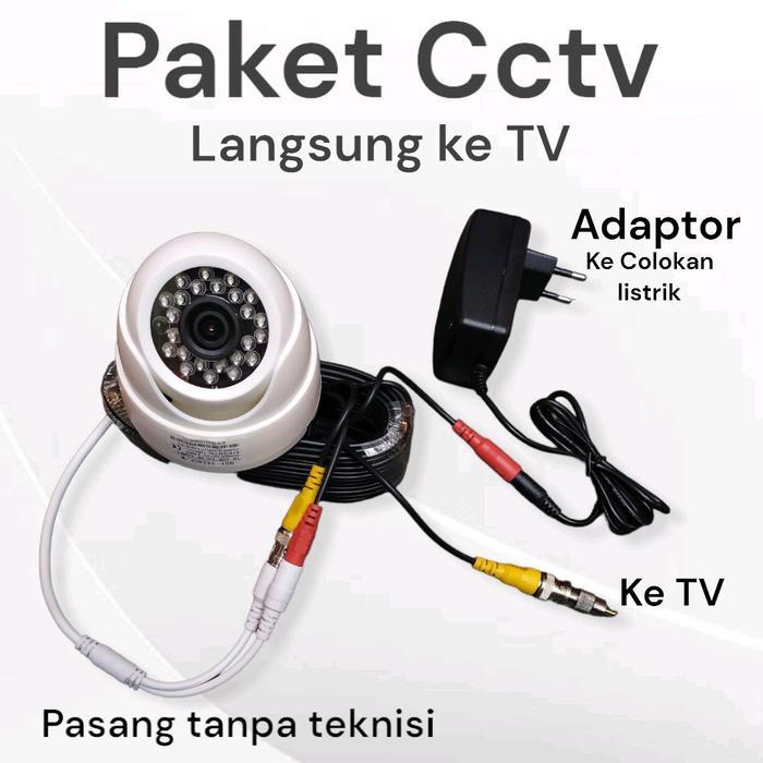 [ANJIOY] PAKET CCTV LANGSUNG KE TV PAKET CCTV LENGKAP LANGSUNG KE TV TANPA PERLU DVR - -, -