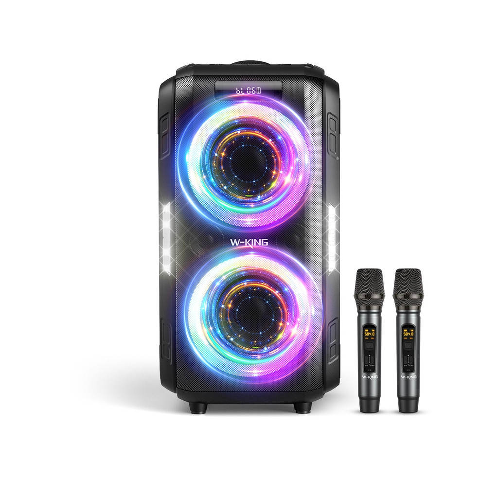 W-KING T9PRO Portable Bluetooth Speaker 120W RMS ,120dB/12 Custom Bass, V5.3 Big Party Boombox,Large