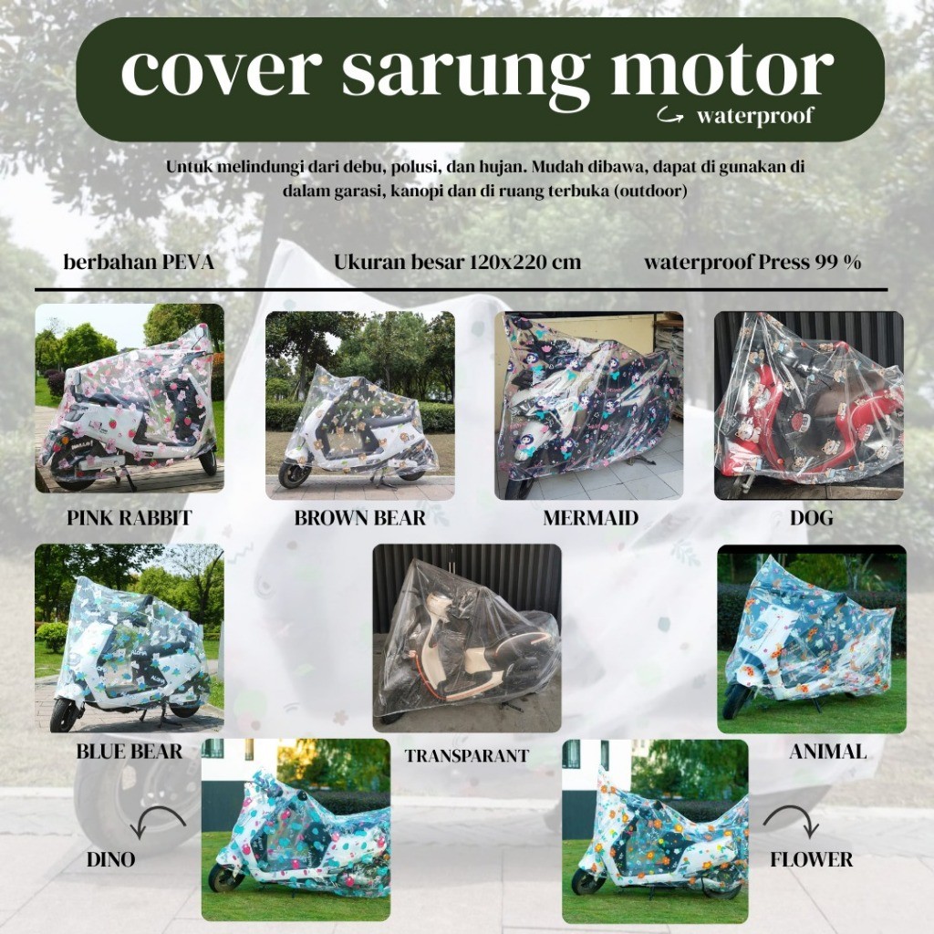 S7 - Sarung sepeda sarung motor beat motor sarung vario scoopy - sarung sepeda listrik motor listrik