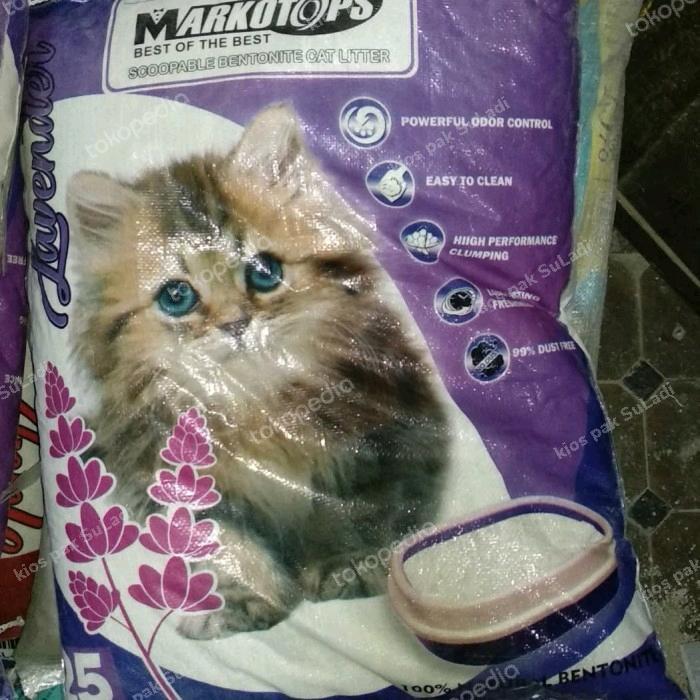 Klik Petfood Pasir Markotop / Pasir putih wangi Gumpal kucing 25 L - lemon