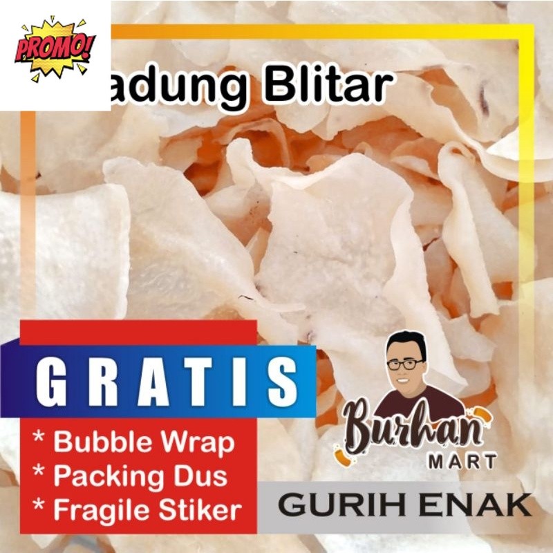 Keripik Gadung Mentah Asli 250gr | Burhan Kerupuk dan Snack Grosir Jember