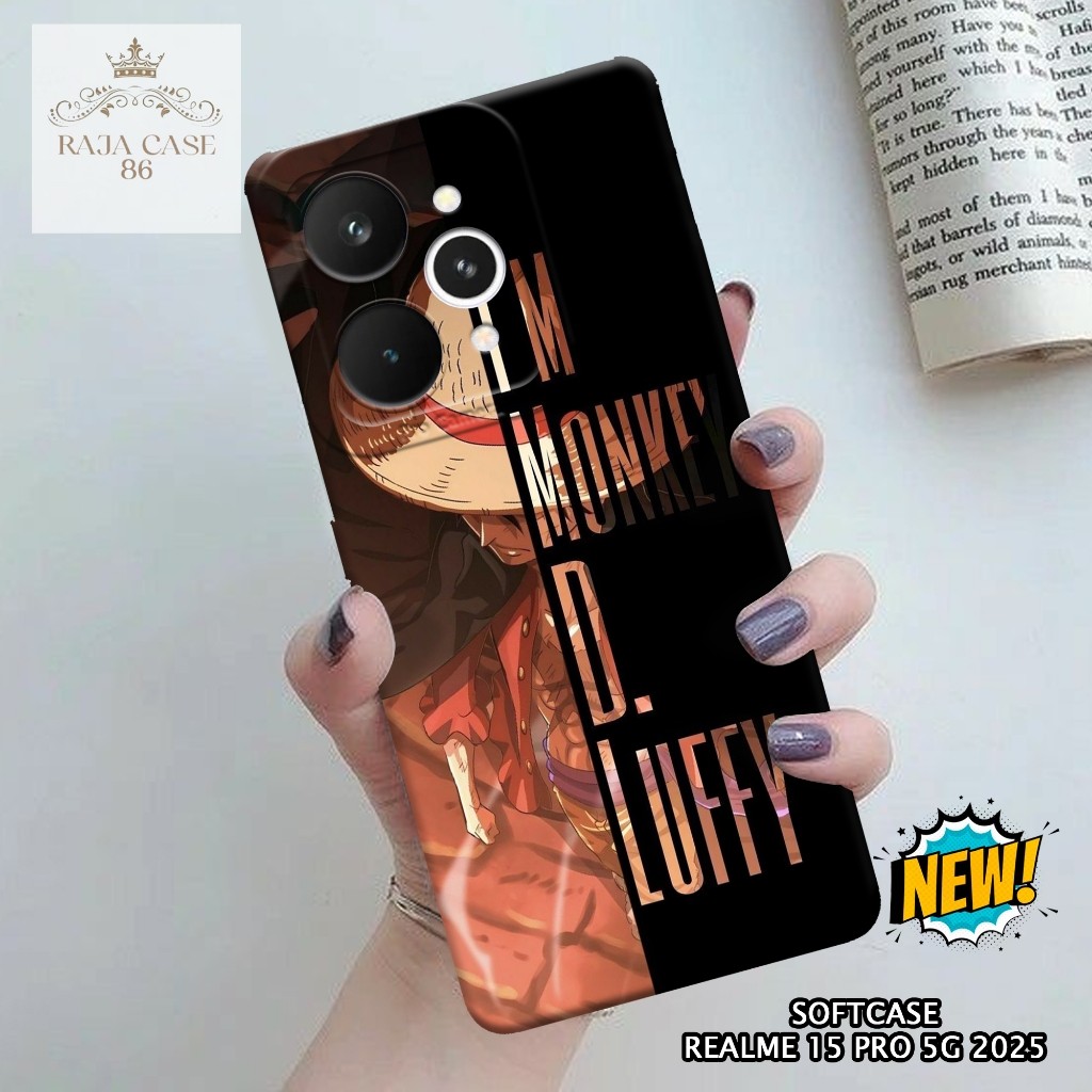 Case Realme 15 Pro 5G 2025 - casing Realme 15 Pro 5G - Motif case One Piece - Pelindung handphone - 