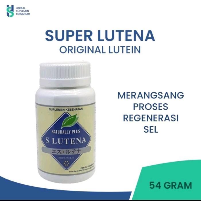 Slutena Asli S lutena Original Slutena S lutena Naturally Plus Suplemen Mata Minus & Plus Manjur