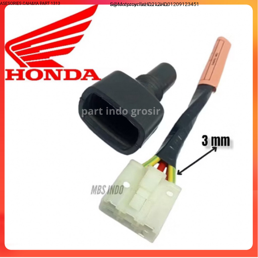 soket kiprok tiger soket regulator pengisian aki honda kabel super tebal 2.5mm hvs ori Motor01cycle 