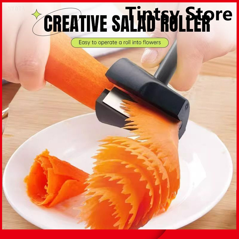 Rautan Spiral Wortel Timun Sayur Alat Garnis Hias Bento Makanan Alat Pemotong Sayuran Pengupas