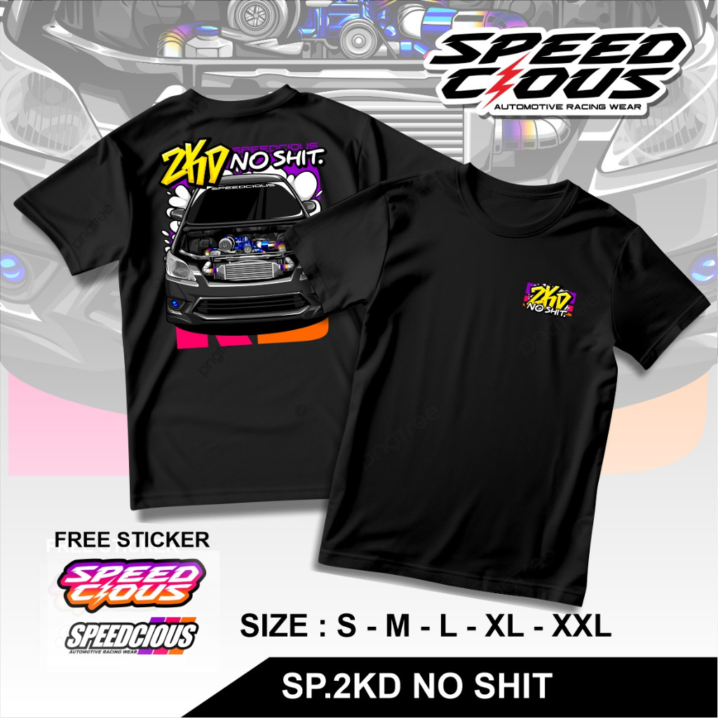 (Gratis Stiker) Speedcious Racing Wear Kaos Distro INNOVA Diesel Gank 2KD NO SHIT Otomotif Indonesia