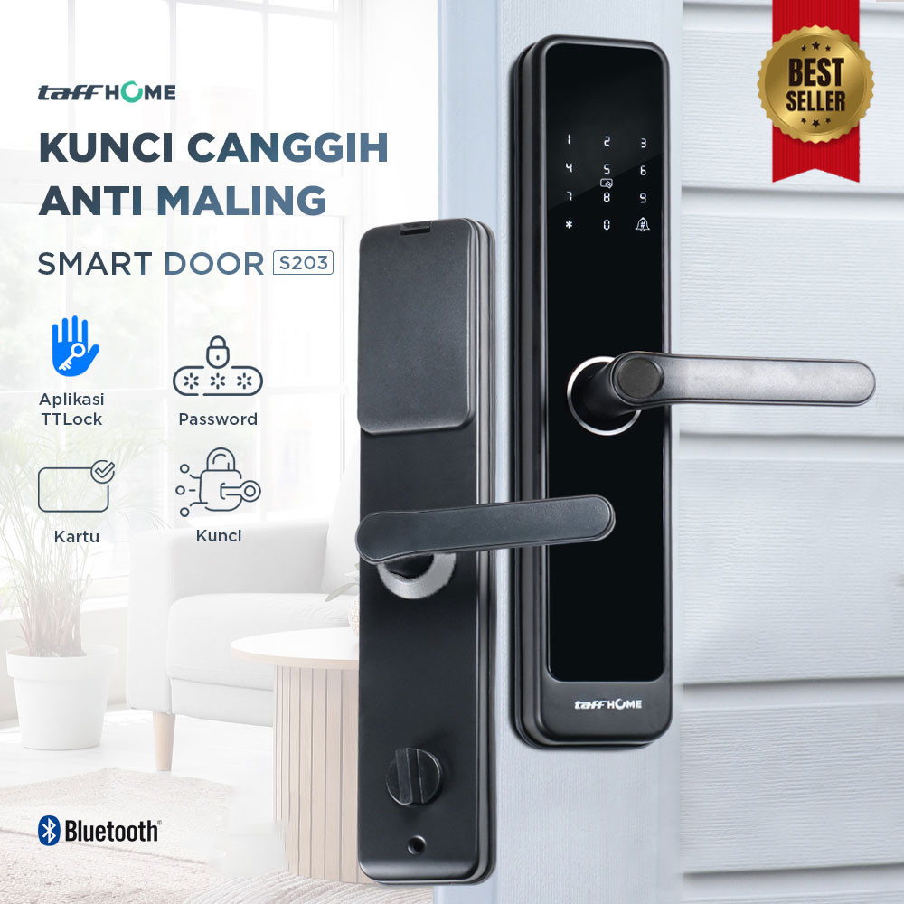 TaffHOME Smart Door Lock Password Bluetooth Card TTLock - S203 - CV JAYAINDO