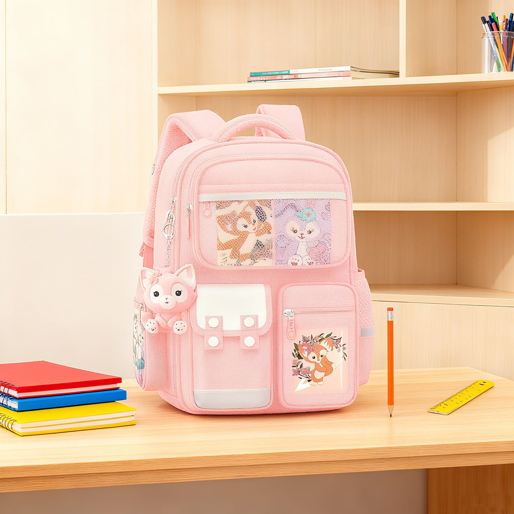 Tas Ransel Anak Perempuan SD Kelas 1, Tas Sekolah Ringan untuk Usia 3-6 Tahun, Tas Wanita Kecil Tren