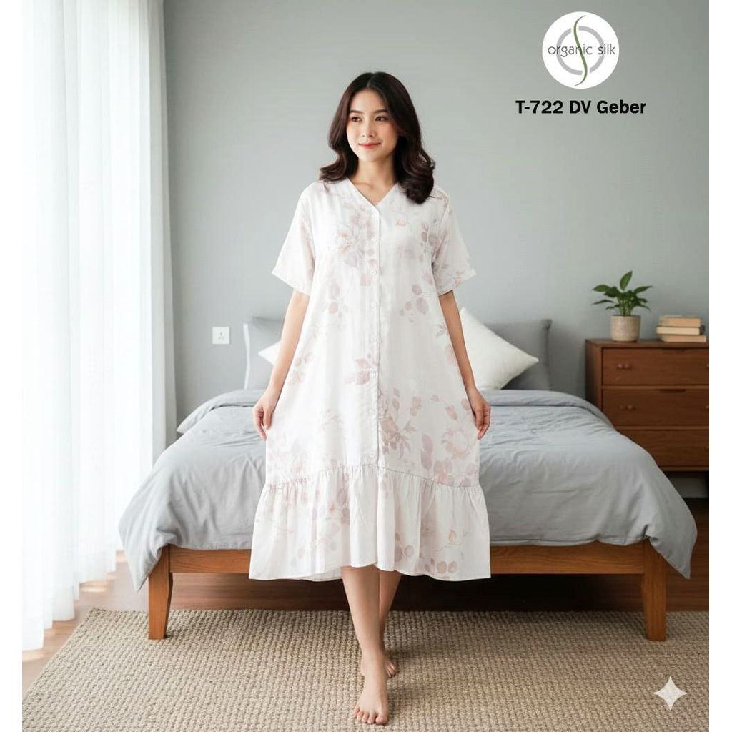 GREET NIGHT WEAR - Daster Organic Silk GREET model : T-722 / DV GEBER