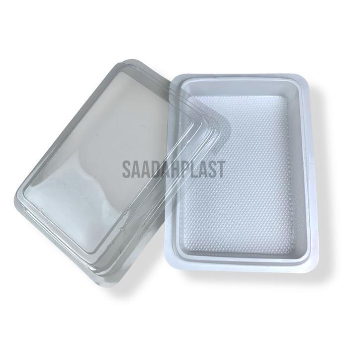 Mika Kue Snack Box Putih / Tray Box Bento Brownies Tanpa Sekat