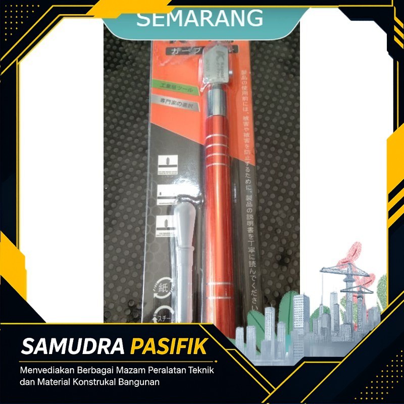 Pisau kaca Cutter cuter kaca KAPUSI Alat Pemotong Kaca Minyak / Potong Keramik Mata