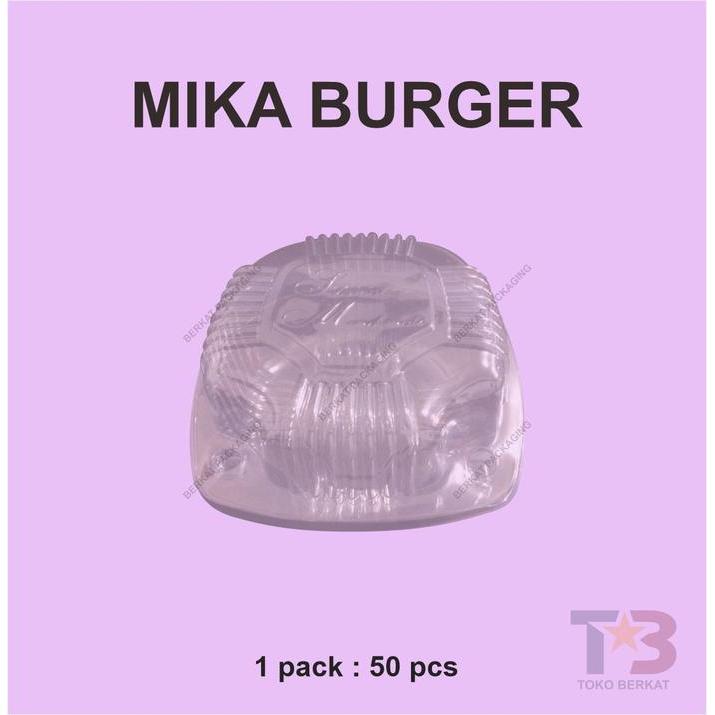MIKA BURGER 50pcs / MIKA SNACK / MIKA NASI / TRAY BURGER / MIKA DONAT