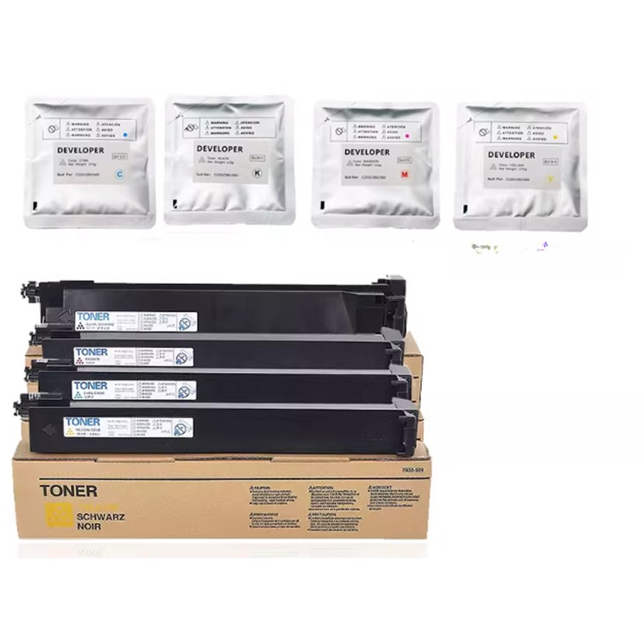 Developer Powder Toner Cartridge For Use in Konica Minolta Bizhub C353 C253 C200 C250 C252 C300 C350