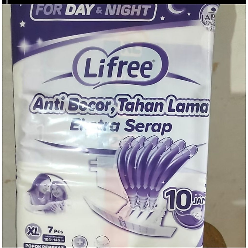 Lifree perekat L8 / XL7 / lifree popok perekat  L / XL