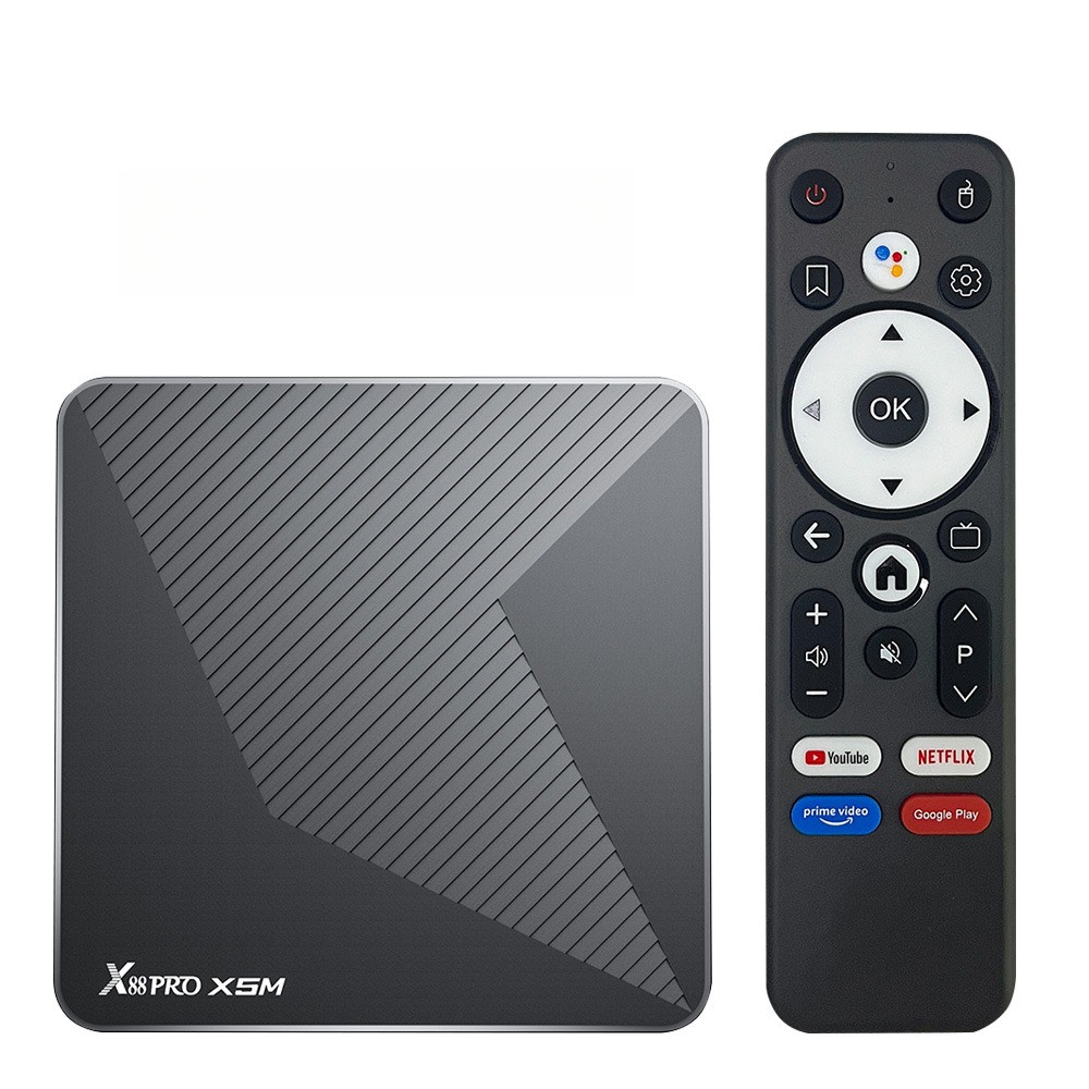 Amlogic S905X5M (S905A) Quad-core 4K HDR Media Player X88 Pro X5M TV Box Android 14 Dual Wifi BT5.0 