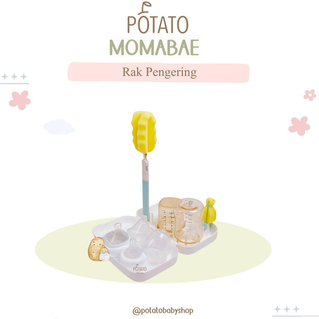Momabae Rak Pengering Botol Susu Bayi/ Rak Dot Botol Susu