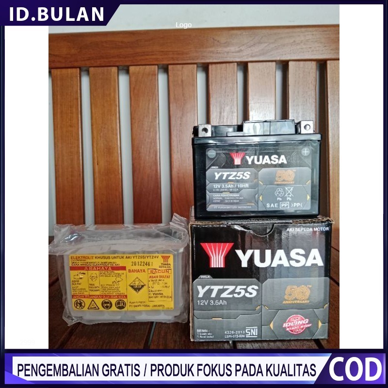 ACCU TERMURAH YUASA YTZ5S SEPEDA MOTOR Yuasa Aki Motor YTZ5-S MF 100% ORIGINAL