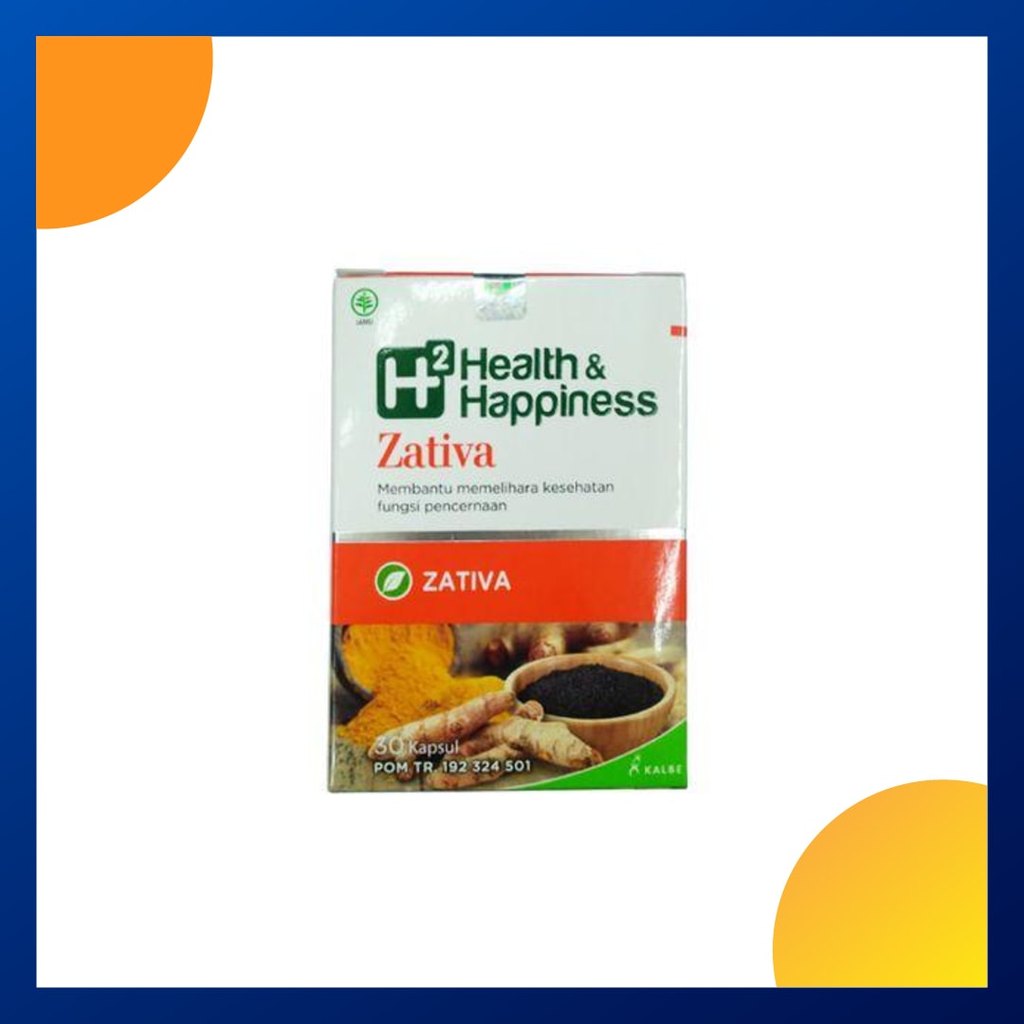 H2 Health & Happiness Zativa Botol 30 Kapsul
