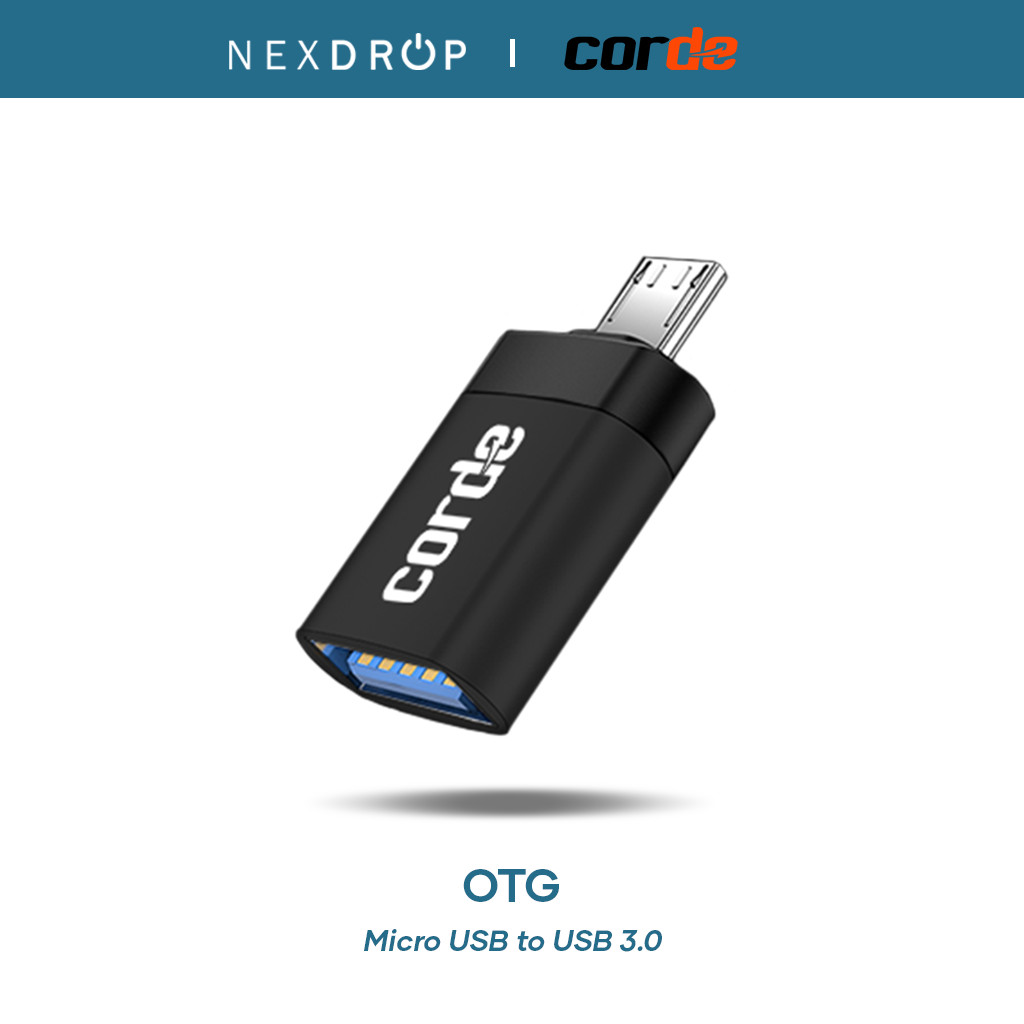 CORDE OTG Micro USB Adapter USB 3.0 Compatible with Flashdisk, Keyboard & Mouse