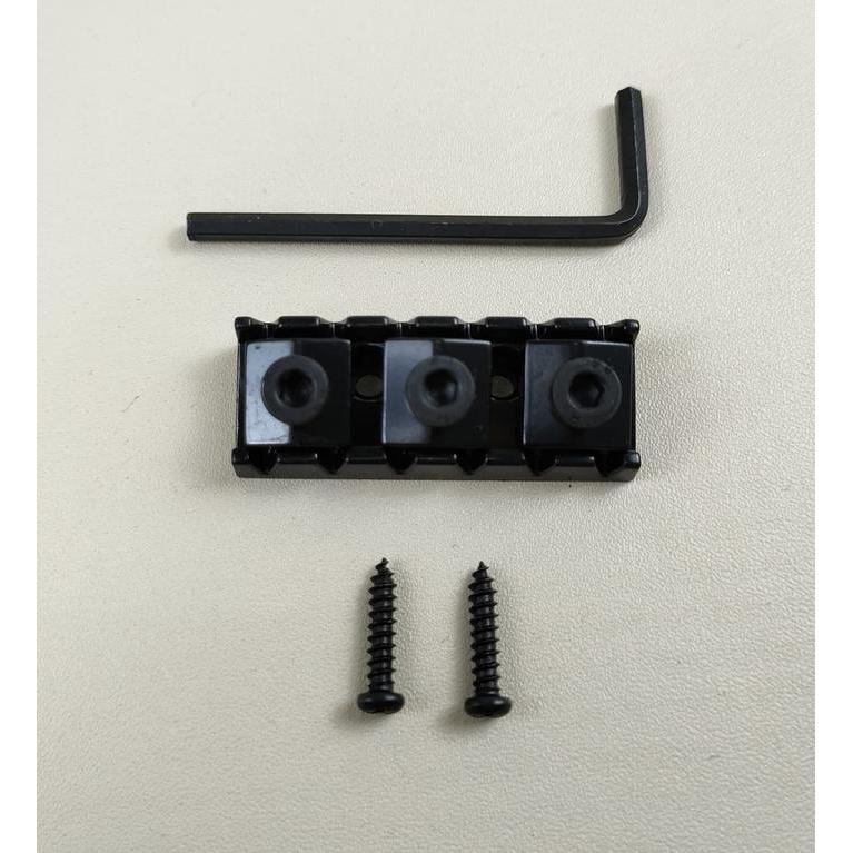 Lock nut gitar/Locking nut/Pengunci senar gitar nut/Nut locking gitar - Hitam