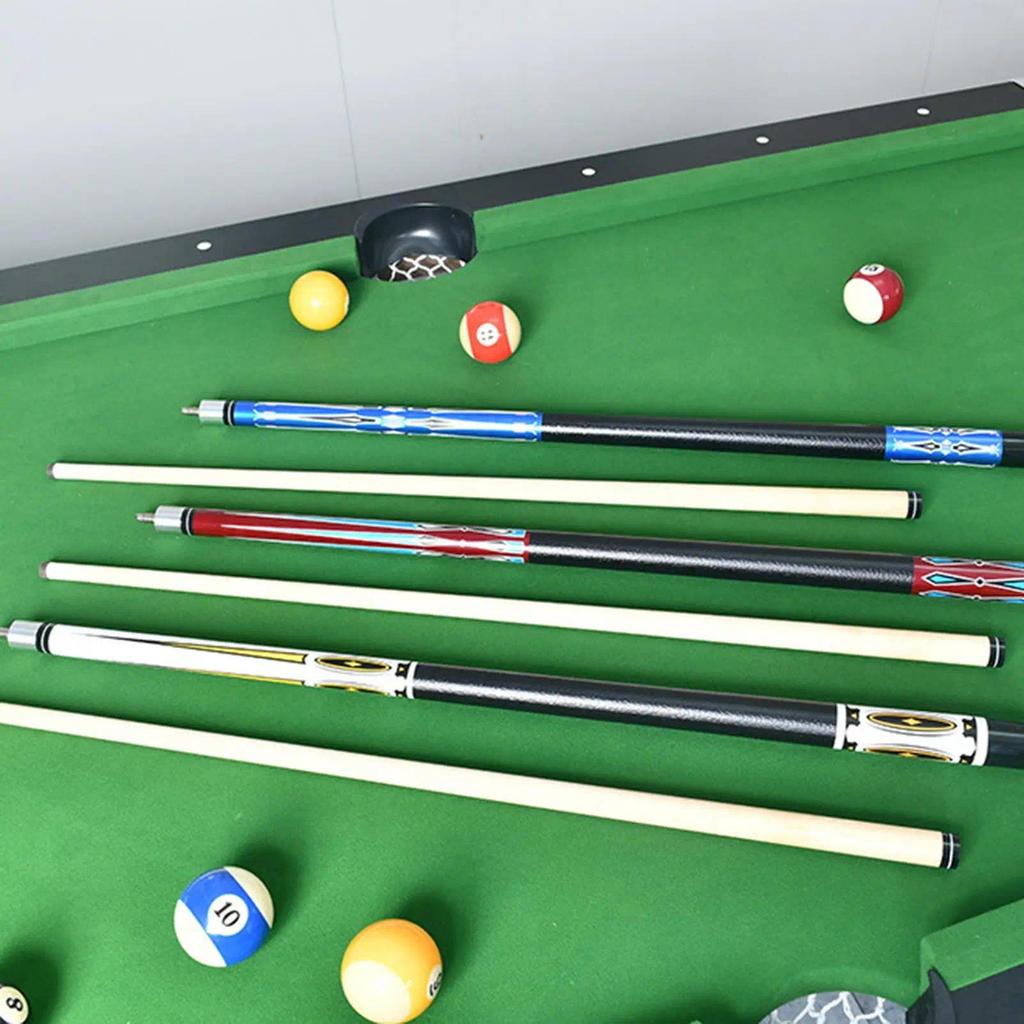Pool Cue 12 Wooden Cue Stick 125mm Tip Portable Billiard Cue 57inch Pool Stick for Billiard Players 